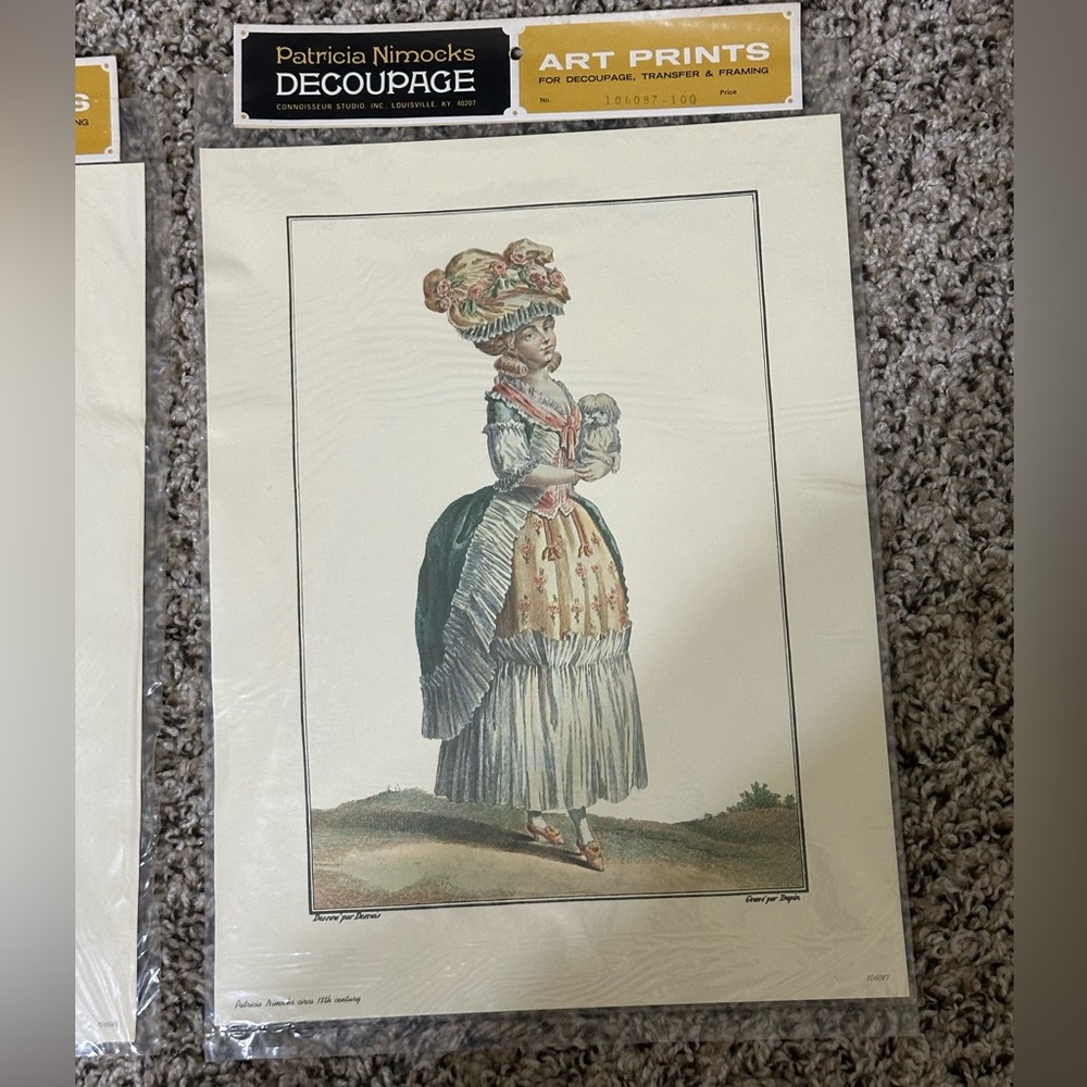 1800s Royal Women Patricia Nimocks Decoupage Art Print Transfer